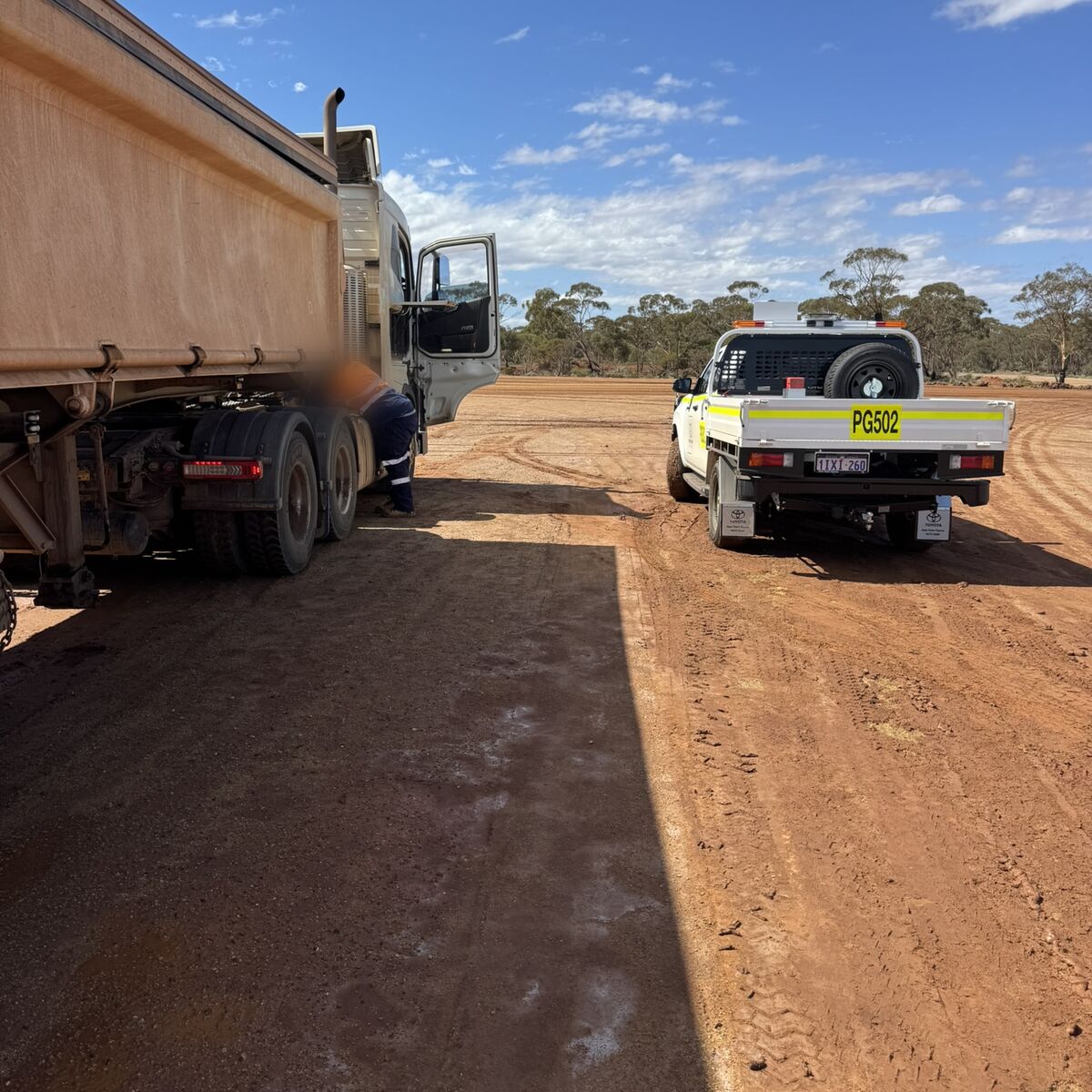PSSG operator carrying out pre-start checks on a prime mover